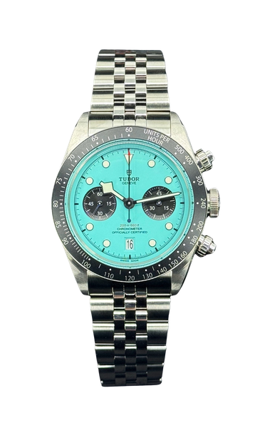 Tudor Black Bay Chrono - Turquoise Dial & Bracelet Strap